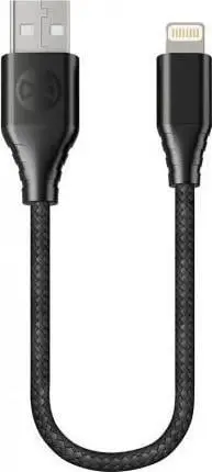 Kabllo karikimi Forever Core USB Lightning, 20cm, MFI, e zezë