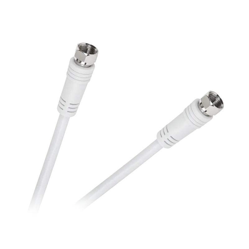 Kabllo antene Cabletech KPO2288, F në F, 1.8m, e bardhë - 2