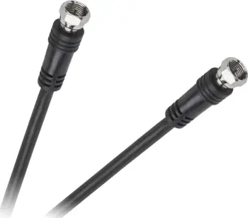 Kabllo antene Cabletech KPO2288, F në F, 1.8m, e bardhë