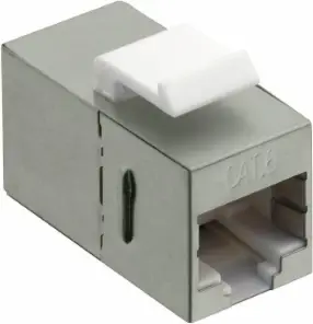 Përshtatës keystone LogiLink, 2 x RJ45, Cat.6, STP, i argjendtë