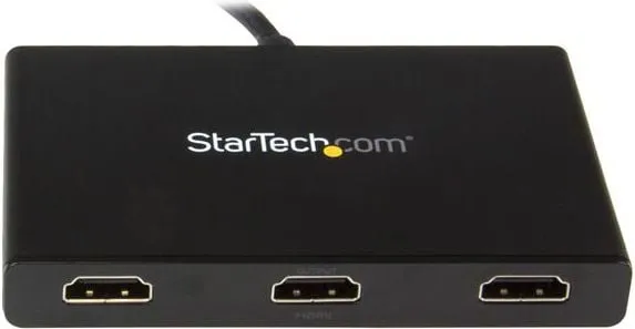 Hub video StarTech MST, DisplayPort në 3x HDMI, 4K, i zi - 3