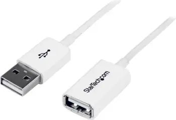 Kabllo zgjatues USB StarTech USBEXTPAA1MW, USB 2.0, 1m, e bardhë