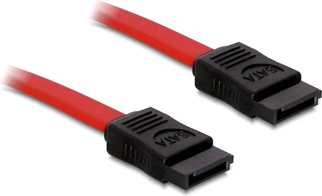 Kabllo SATA Delock 84247, 0.3m, e kuqe - 1