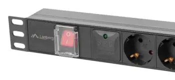 Shirit kontakti Lanberg PDU 5x Schuko, 19", kabllo 2m C14, i zi