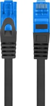 Kabllo rrjeti Lanberg Patchcord CAT.6A S FTP LSZH, 0.5m, e zezë - 1
