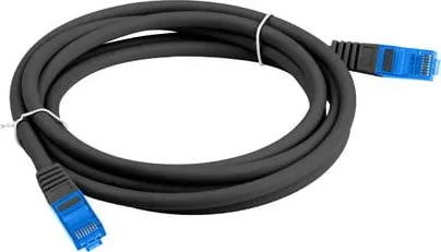 Kabllo rrjeti Lanberg Patchcord CAT.6A S FTP LSZH, 0.5m, e zezë - 2