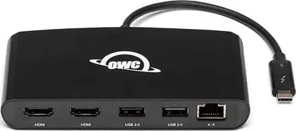 Docking station OWC Mini Dock Thunderbolt 3 OWCTB3MDK5P, 2x 4K, USB 3.0, gri - 1