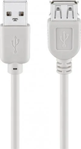 Kabllo zgjatues USB 2.0, 5 m, gri - 1