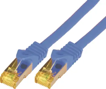 Kabllo rrjeti Mcab Patchcord, Cat7, S-FTP, PIMF, LSZH, 10m, e kaltër