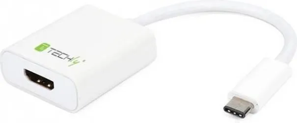 Kabllo konvertuese USB C ne HDMI Techly, 4K, e zeze - 1