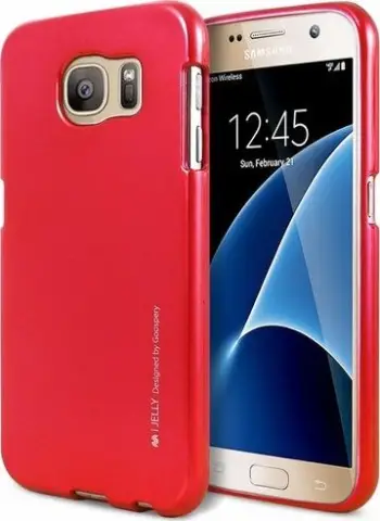 Mbrojtëse Mercury iJelly për Samsung A41, e kuqe