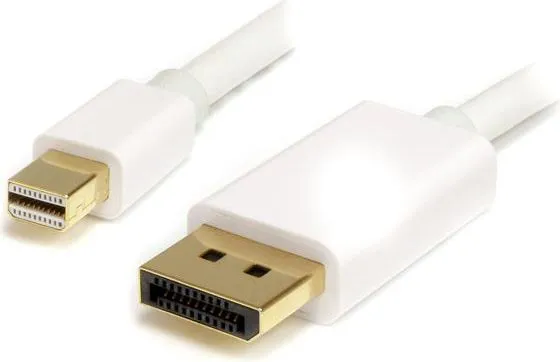 Kabllo StarTech (MDP2DPMM2MW), DisplayPort Mini në DisplayPort, 2 m, e bardhë - 1