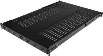 Raft serveri StarTech.com 1U 4-Post, 19.5-38" i rregullueshëm, deri 150 kg, i zi