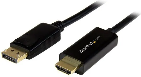 Kabllo StarTech DP2HDMM2MB, DisplayPort në HDMI, 2m, 4K UHD, e zezë - 1