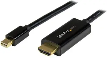 Kabllo StarTech Mini DisplayPort në HDMI MDP2HDMM2MB, 2m, 4K, i zi