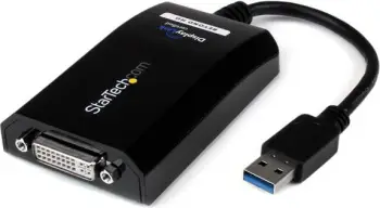 Adapter video StarTech.com USB32DVIPRO, USB 3.0 në DVI VGA, 2048x1152, i zi
