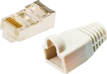 Konektor rrjeti LogiLink MP0011, CAT5e 8P8C, set 100 copë, transparent