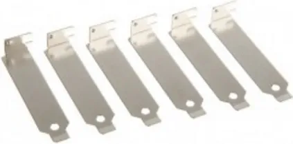 Mbulesa slote InLine 11108, set 6 copë, low profile, metalike - 1