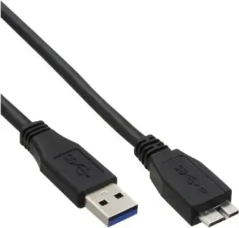 Kabllo USB InLine 35450, USB A në micro B, 5 m, e zezë