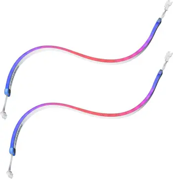 Shirit LED Phanteks Neon Digital RGB, set 2x 40 cm, ARGB 3 pin, i bardhë