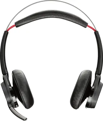 Kufje Bluetooth Plantronics Voyager Focus UC B825-M, me mikrofon, anulim aktiv i zhurmës, e zezë