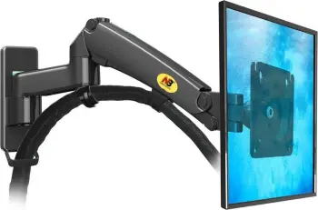 Mbajtës muror ergonomik NB F150, për monitor TV 17-35", rrotullim 3D, gri grafit