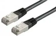 Kabllo rrjeti ROLINE S/FTP Cat.6, 1m, e zezë