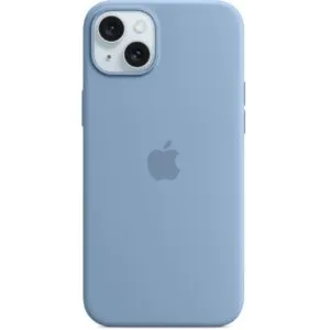 Silicone Case iPhone 15 Plus with MagSafe (Winter Blue) - 1