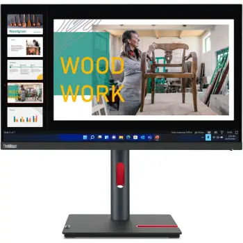 Monitor Lenovo 60.5cm/23.8″ (2560×1440) Lenovo ThinkVision P24q-30 16:9 QHD IPS 60Hz 4ms HDMI DP USB Vesa Zi
