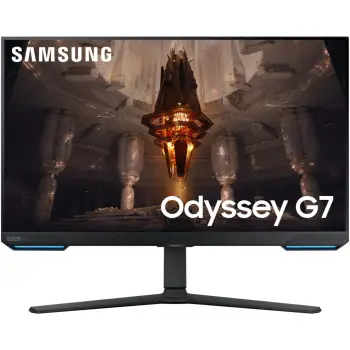 Monitor Gaming 80cm/32” (3840×2160) Samsung Odyssey G7 S32BG700EU 16:9 1ms IPS HDMI 2xDisplayPort VESA Pivot Zëdhënës 4K 144Hz Gaming Zi