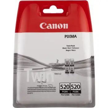 INK Canon PGI-520BK Twin Pack – Zezë
