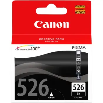 INK Canon CLI-526BK deri në kapacitet standard sipas ISO/IEC 24711 – Zezë