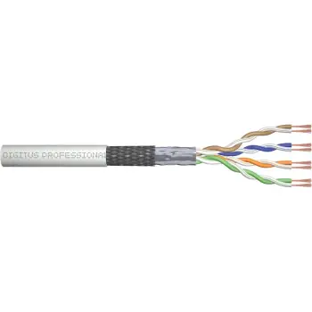 Kabllo për rrjet DIGITUS Cat5e SF/UTP Twisted Pair Roh-Patch Cable / 100m – Gri