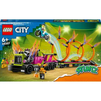 Lodër LEGO City Stuntz – Ringu i Zjarrit