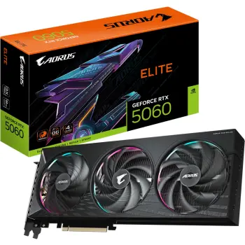 Kartelë Grafike NVIDIA RTX 5060 8GB GIGABYTE AROUS ELITE GDDR7 3 Fan