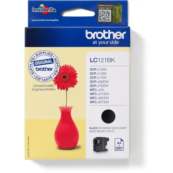 INK / Brother / LC-121BK / 300 faqe – Zezë