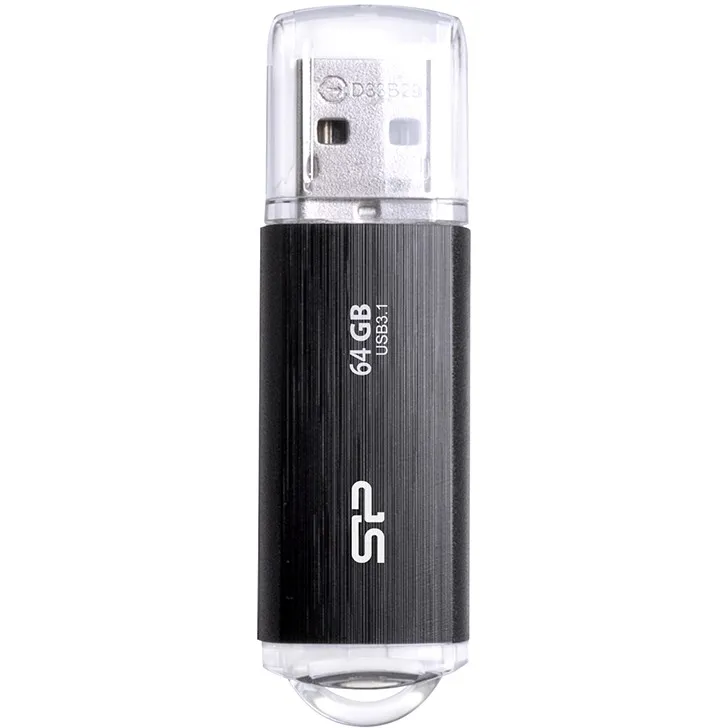 USB Flash Drive STICK USB 3.1 64GB Silicon Power B02 – e zezë - 1