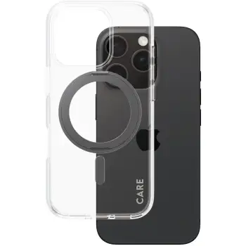 Aksesorë për telefon CARE / Kickstand Case / MagSAFE / iPhone 16 Pro – Zezë