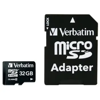 Kartë Memorie SD 256GB Verbatim MicroSDHC Pro Class 10 + Adapter