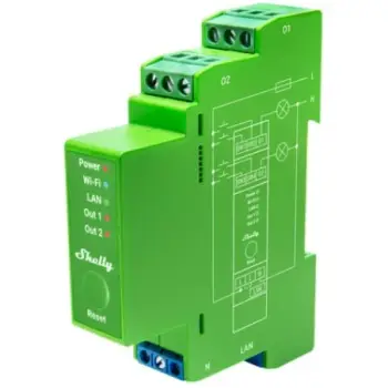 Shelly Sensor “H&T” WLAN Temperatur & Feuchtigkeitssensor Batterie Schwarz