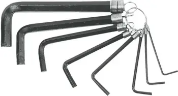 Set çelësa imbus L Top Tools 35D055 2-10mm metrik, 8 copë, i zi