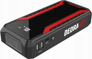 Powerbank jump starter Dedra DEPP1201 12000 mAh LCD, zi/kuqe