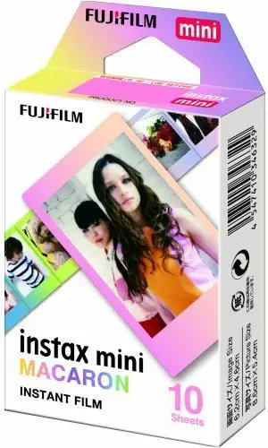 Film instant Fujifilm Instax Mini Macaron 5.4x8.6 cm, 10 copë, shumëngjyrëshe