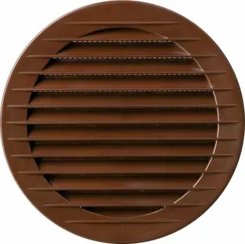 Grilë ventilimi airRoxy Round Grille me rrjetë FI 90 02-221, kafe
