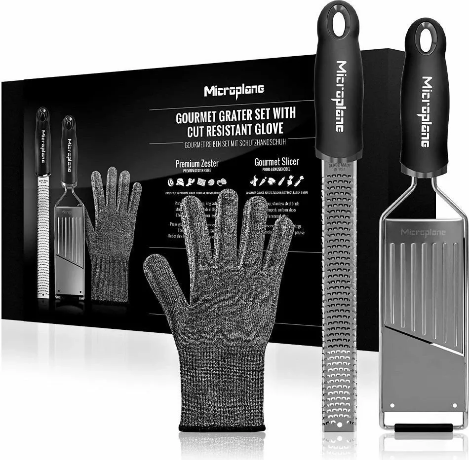Set rende + dorëzë mbrojtëse Secret de Gourmet MC-36179, 3 copë + glove, e zezë - 1