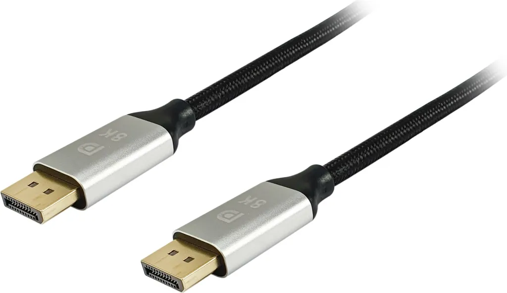 Kabllo DisplayPort 1.4 Premium Equip, 5m, Alumini, E zezë - 1