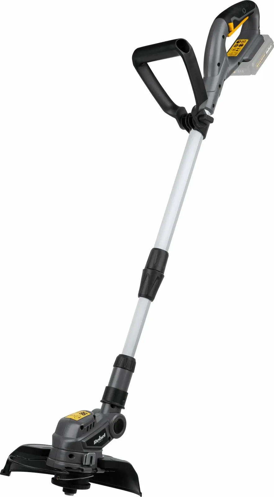 Trimer baterik Rebel Tools RB-5002.1 20V 22 cm, e zezë/gri - 1