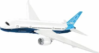 Set blloqesh ndërtimi Cobi Boeing 787-8 Dreamliner 836 copë 1:110 bardhë/kaltër