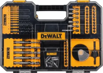 Set bitash dhe burgjish DeWalt DT71583, 102 copë, zi/verdhe, me valixhe TSTAK