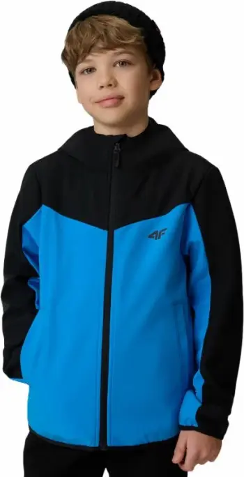Jakne softshell për djem 4F M477, kaltër [Madhësia: 134 cm]